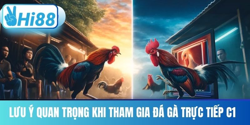Lưu ý quan trọng khi tham gia đá gà trực tiếp C1